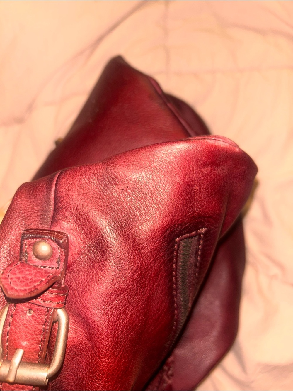 We The Free Emerson Tote in Red Rock/ red/ burgundy - Picture 11 of 13